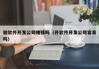 做软件开发公司赚钱吗（开软件开发公司容易吗）