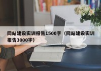 网站建设实训报告1500字（网站建设实训报告3000字）