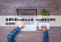 搜索引擎seo优化公司（seo搜索引擎优化软件）