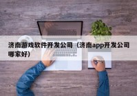 济南游戏软件开发公司（济南app开发公司哪家好）