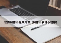 软件制作小程序开发（制作小软件小程序）