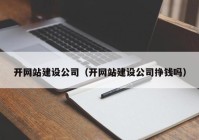 开网站建设公司（开网站建设公司挣钱吗）