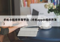 手机小程序开发平台（手机app小程序开发）