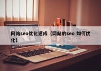 网站seo优化速成（网站的seo 如何优化）