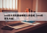 seo优化团队都由哪些人员组成（seo的优化方案）