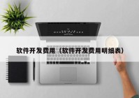 软件开发费用（软件开发费用明细表）