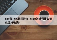 seo优化关键词排名（seo关键词排名优化怎样收费）