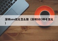 深圳seo优化怎么做（深圳SEO排名优化）