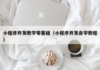 小程序开发教学零基础（小程序开发自学教程）